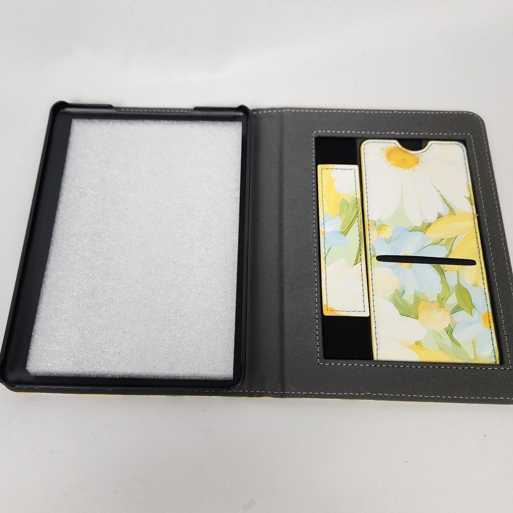 Floral Daisy Tablet Folio Case - Yellow & White - Picture 2 of 4